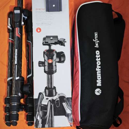 I Manfrotto Befree Advanced 碳纖維旅行三 腳架套装 MKBFRTC4-BH + MH494-BH 有盒...
