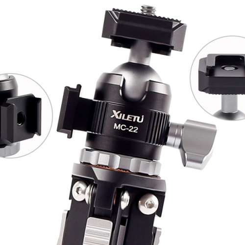 全新 Xiletu MC-22 雙頭兩面可用, 多用途小巧雲台, 合 Youtuber 手持好用, 可7仔自...