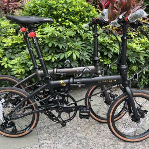 (車架平焊版 內摺頭柱) DAHON K3 PLUS MINI 9速 16吋349 碟剎 鋁合金 折叠車 送水架...