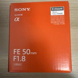 全新 索尼 Sony FE 50mm f1.8 SEL50F18F 行貨