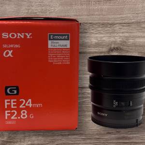 Sony FE 24mm F2.8G 餅鏡，行貨乜都齊，保養到今年九月底, 有輕微揩花，不合完美者