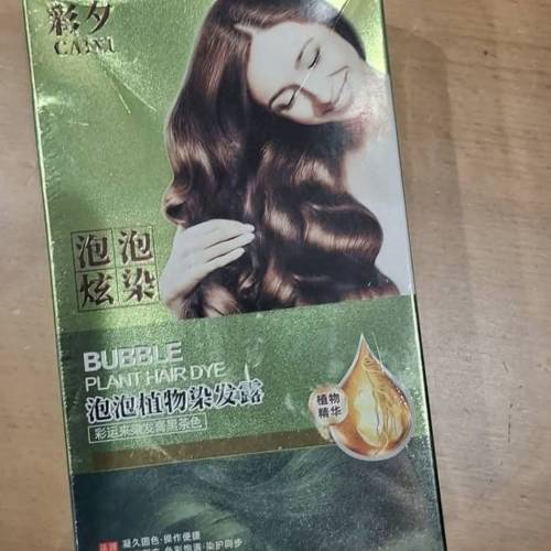 彩夕泡泡植物染髮露 (內有十包)黑茶色