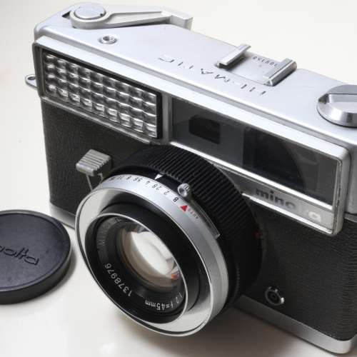 Minolta第一代 Hi-Matic 45 mm f/2.0 1962年大光圈古董菲林相機(收藏實用兩相宜)