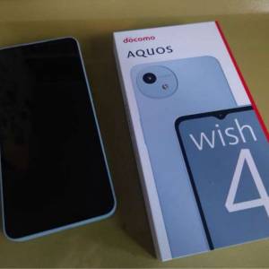 日版。Sharp AQUOS wish 4 （4+64GB）藍色