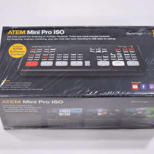 Blackmagic Design ATEM Mini Pro ISO HDMI Live Stream Switcher 直播切換器