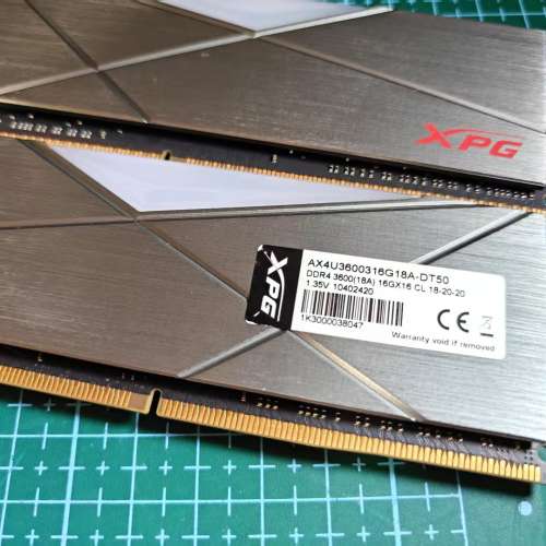 Adata XPG Spectrix D50 32GB 16GB*2 DDR4 RGB 3600 C18威剛 記憶體 內存條