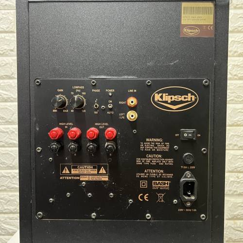 klipsch RPW10 black 10寸有源超低音