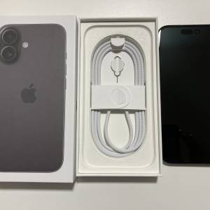 電池100%港行 iPhone 16 256gb 原裝無拆 黑色 保養至2025/9/28 what app 6497 6645
