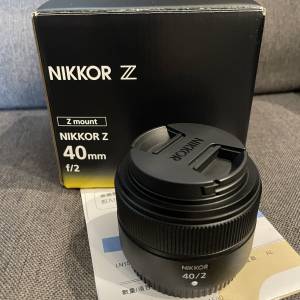 新淨Nikon NIKKOR Z 40mm F/2 行貨有保