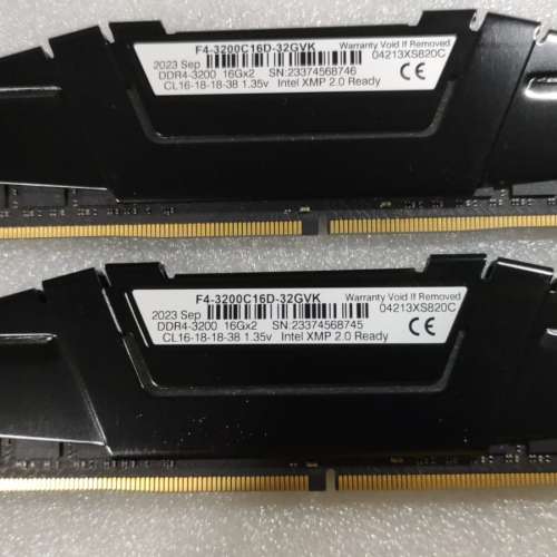 G.SKill  DDR4 3200 16GBx2 共32GB Desktop Ram