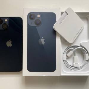 電池99% iPhone 13 128gb 黑色 eSim+實體sim 無鎖 原裝無拆 英/澳/日/歐版 一年蘋果...