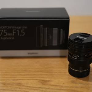 99.9% new   福倫達 Voigtlander Vintage Line 75mm F1.5 Aspherical（VM-mount）