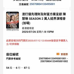 陳慧琳演唱會, ws98012334