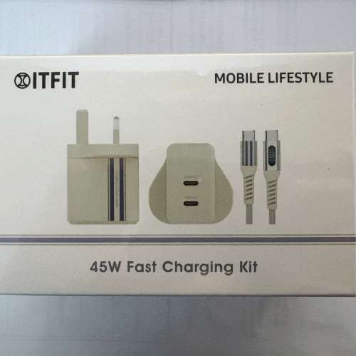 SAMSUNG ITFIT 45W 快充電器連充電線套裝 Fast Charging Kit 全新未開封