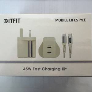 SAMSUNG ITFIT 45W 快充電器連充電線套裝 Fast Charging Kit 全新未開封