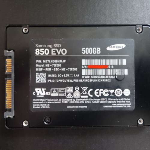 Samsng 850 EVO 500GB