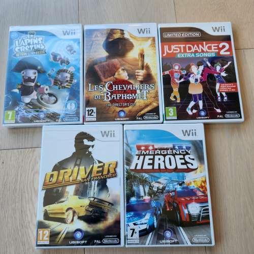 全新Wii Ubisoft 育碧熱門games