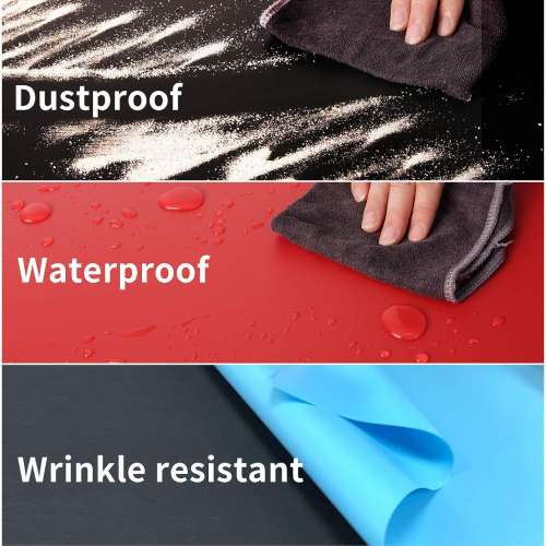 Selens　60cm(W) x 130cm(H) Photography Backdrop, Black PVC