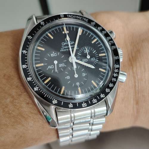 💥罕見高質素舊裝月球錶，靚 T-dial Omega Speedmaster professional 145.022，八九...