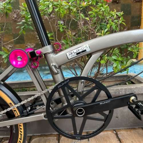 2025 鋁合金款 RUHM PRO D (PRO 2) 7速 碟剎  16吋349 折叠車 送前後蛙燈叮叮