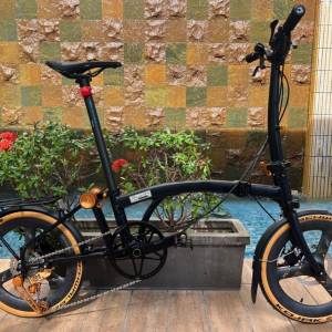 2025 鋁合金款 RUHM PRO D PLUS (PRO 2 CARBON) 7速 碟剎 16吋349 碳纖維三刀輪組 ...