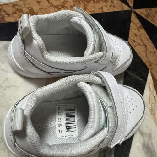 Reebok shoes 返學白鞋 14cm US8 Eur24.5
