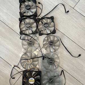 电脑机箱散热风扇12V，12025，13把
