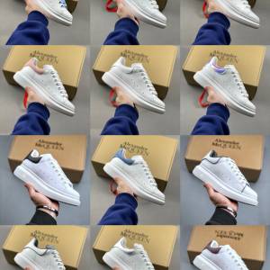 Alexander McQueen亞歷山大麥昆松糕鞋厚底增高小白鞋休閒鞋Size：35-44