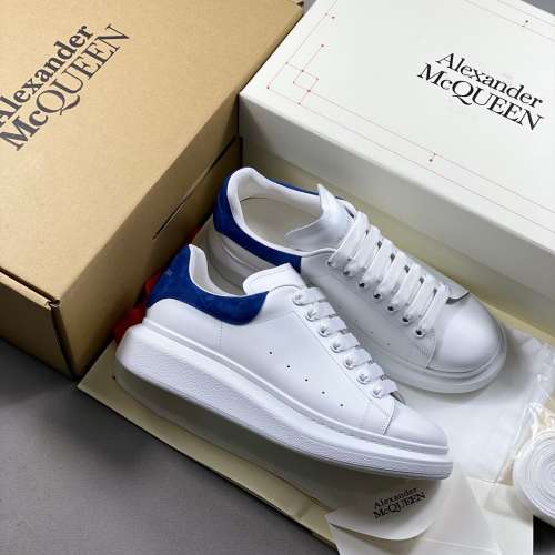 Alexander McQueen亞歷山大麥昆松糕鞋厚底增高小白鞋休閒鞋Size：35-44