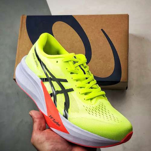 Asics Magic Speed 4 熒光黃 輕量減震碳板競速跑步鞋 size：36 37 38 39 39.5 40 4...