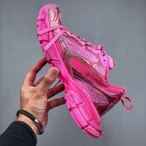 Balenciagal 3x1 sneakers 3+系列低幫復古闊型底姥爹風潮流百搭休閒慢跑鞋粉色Size...