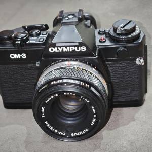 olympus OM-3 奧林巴斯 OM3 + 50/1.8 50mm OM 50mm 膠片菲林機 film camera  90%-9...