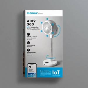 MOMAX AIRY 360 智能伸縮負離子空氣循環扇 IF10SW