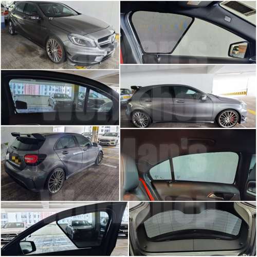 BENZ ACLASS A250 A200 A35 A45 全車磁石濾光窗網太陽擋