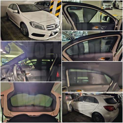 BENZ ACLASS A250 A200 A35 A45 全車磁石濾光窗網太陽擋