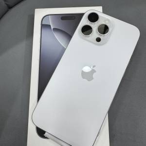 全新未使用過 iPhone 16 Pro Max 256GB 白色 香港行貨 蘋果保養一年 自用首選超值