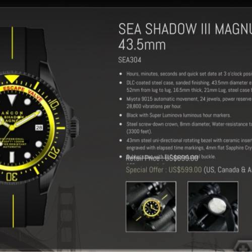 ANCON Sea Shadow lll Magnum 43.5 mm