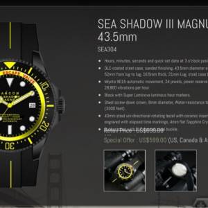 ANCON Sea Shadow lll Magnum 43.5 mm