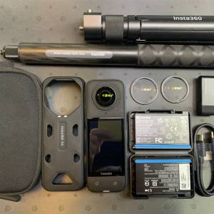 [觀塘實體店] 二手 Insta360 X4 (共2電+閃傳伴侶+子彈時間套裝+控溫握套+mon貼) 行...