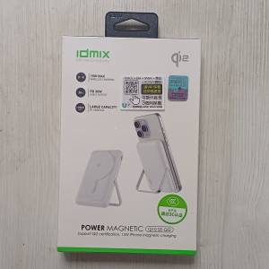 *[3C CCC 認證] IDMIX - Q10 SE-QI2 磁吸無線充移動電源10000mAh [白色]*