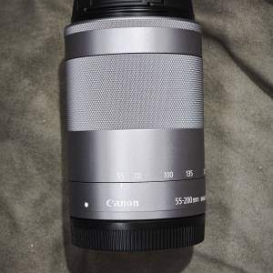 canon 55-200 佳能 55mm 200mm is stm efm eos m  55 200  功能對焦正常 鏡片通透冇...