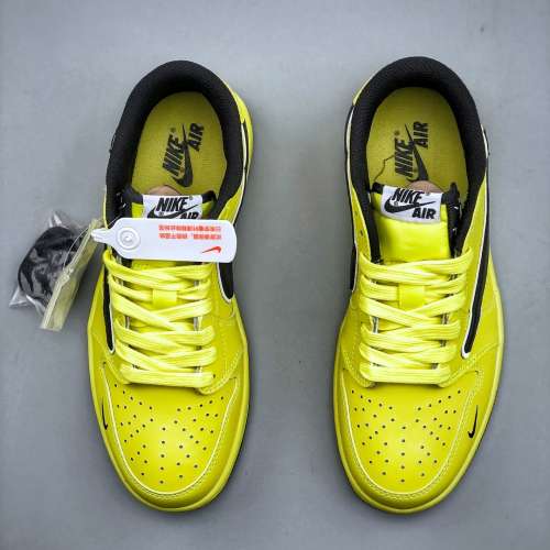 Travis Scott x Air Jordan 1 ” Reverse Mocha “ AJ1倒鉤 低幫文化籃球鞋 size：...