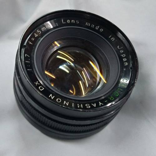 Yashinon-DX 45mm F1.7(由黑色 Yashica electro 35 拆下) 已改 M58及 M42 兩種 螺...