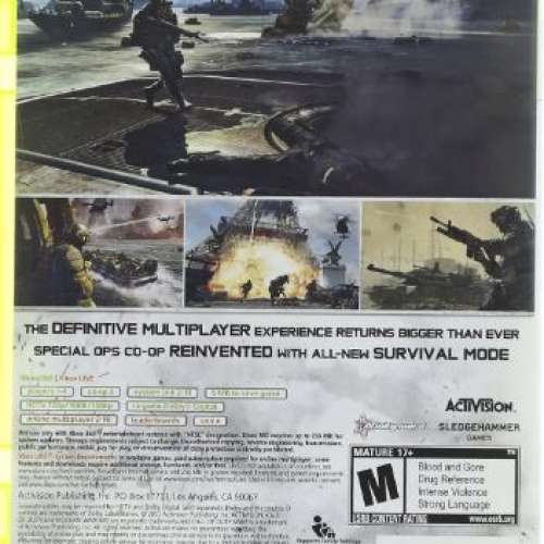 90%NEW XBOX 360 CALL OF DUTY MM3 MODERN WARFARE 3