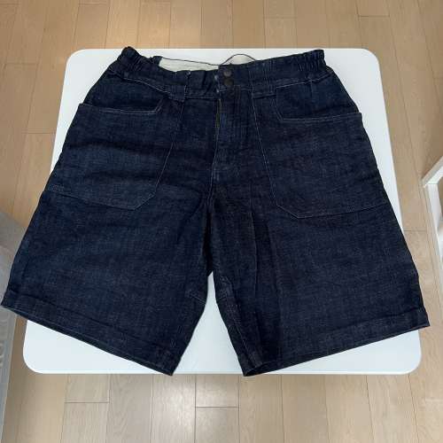 LAKH SUPPLY Fatigue Shorts (Redline Denim Navy) size S 牛仔布有厚度挺身 nike ...