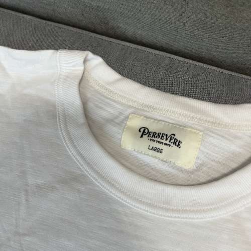 Persevere white 竹節棉 pocket T shirt size L goopimade nike adidas