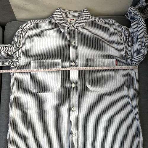 99% new 日本買 布料有厚度 靚料 Edwin Quality made 恤杉 long sleeve shirt Size M