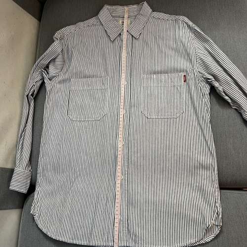 99% new 日本買 布料有厚度 靚料 Edwin Quality made 恤杉 long sleeve shirt Size M