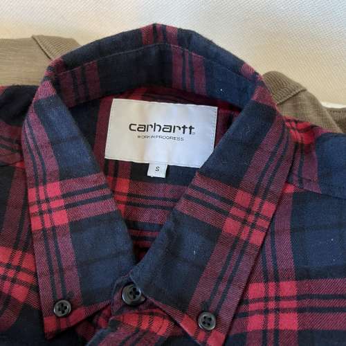 99% new Carhartt WIP Norton Long Sleeve Shirt NAVY/ALABAMA Size: S