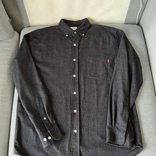 99% New 日本買 靚料 Edwin Quality made 恤杉 Long Sleeve Shirt Size M hoka nik...